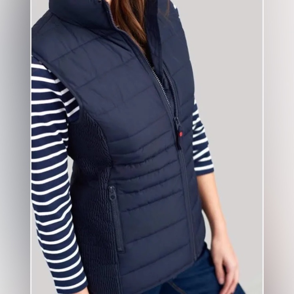 Joules Navy Puffer Vest